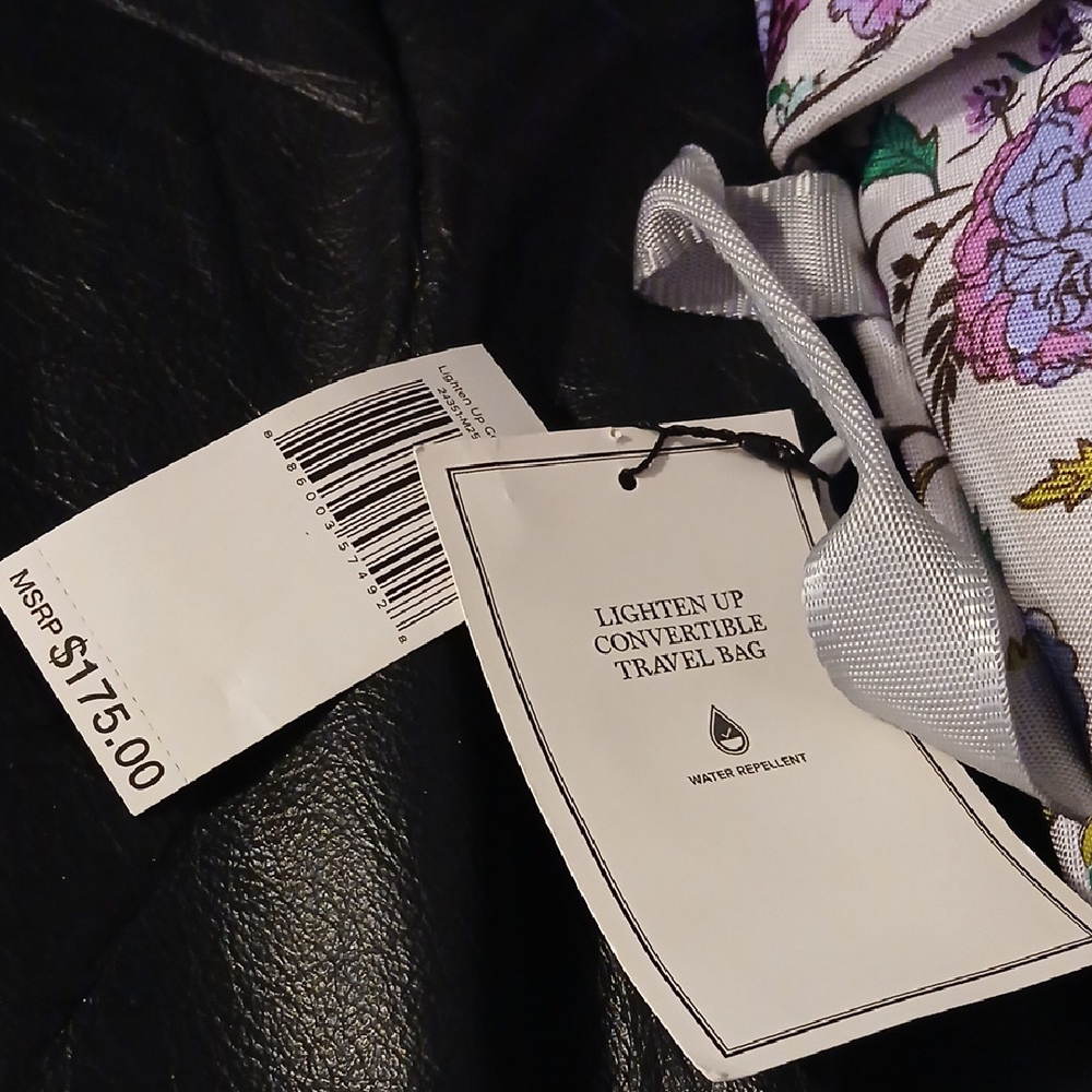 Vera Bradley Purple Floral Travel Bag - Picture 2 of 4